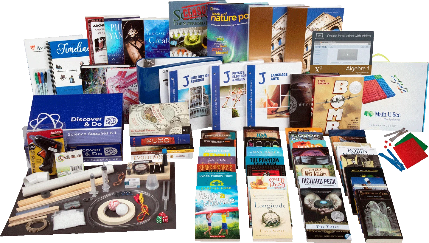 All-Subjects Package J - 8th Grade Homeschool Curriculum