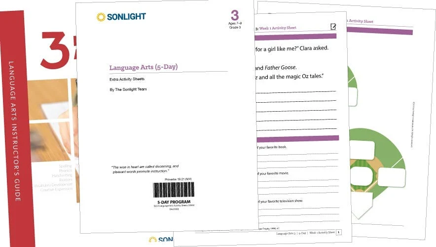 Extra Language Arts 3 Student Activity Sheets - Image 2
