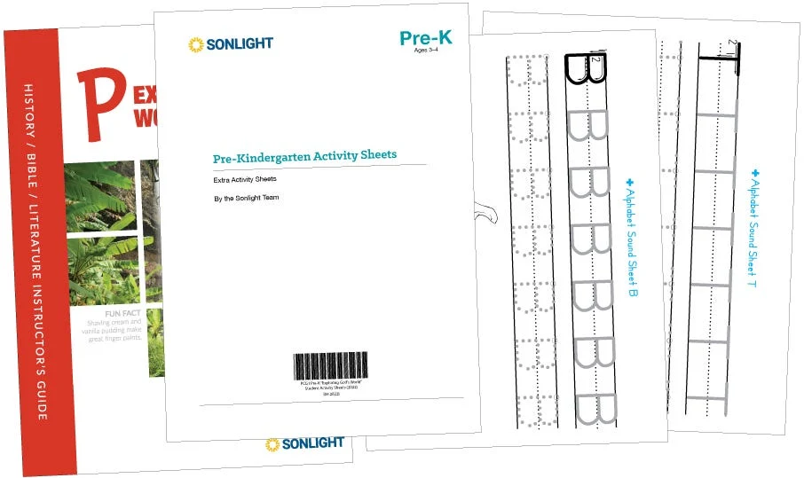 Extra Pre-K Activity Sheets - 2025 Version