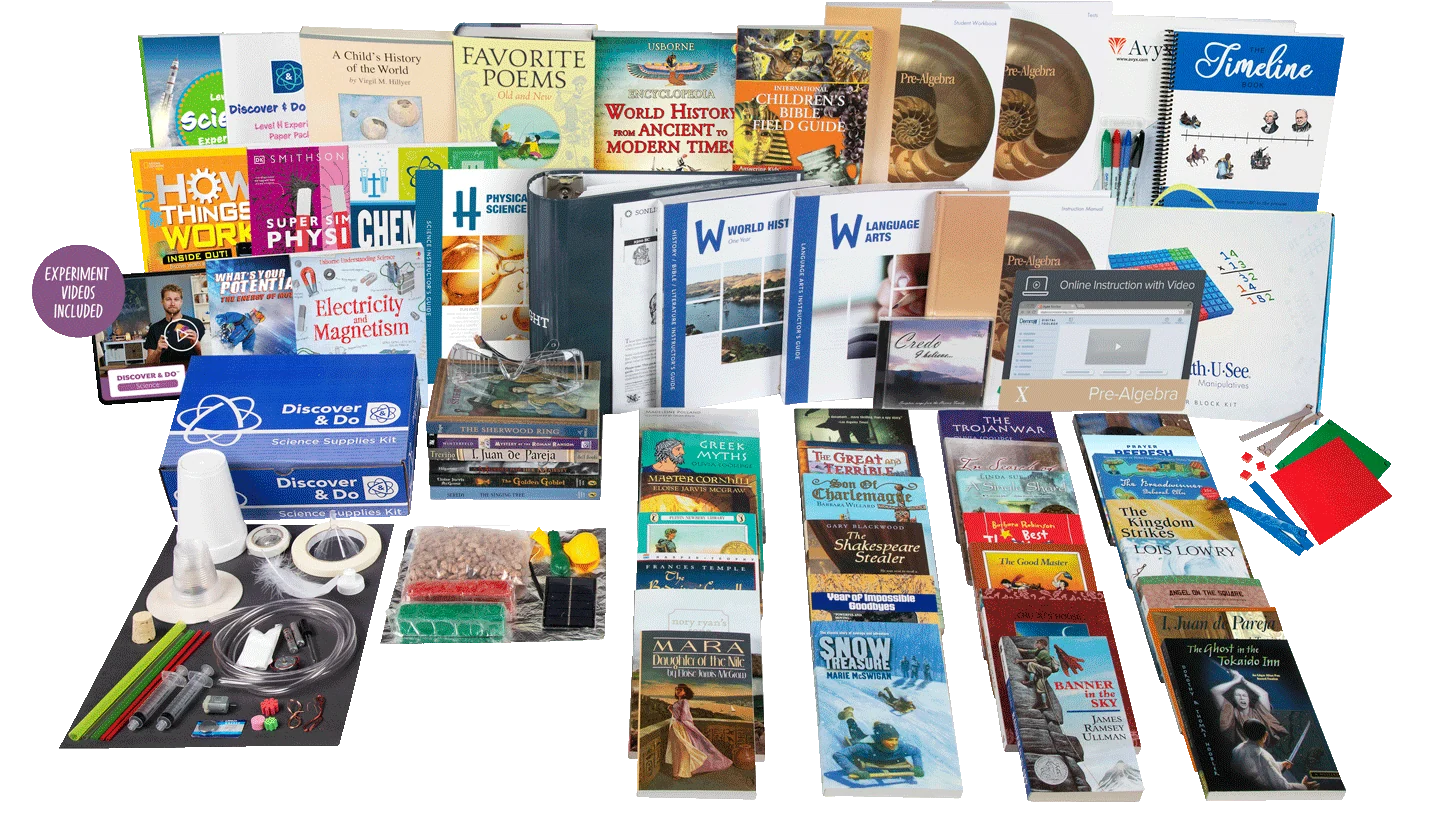 All-Subjects Package W - 7th Grade Homeschool Curriculum