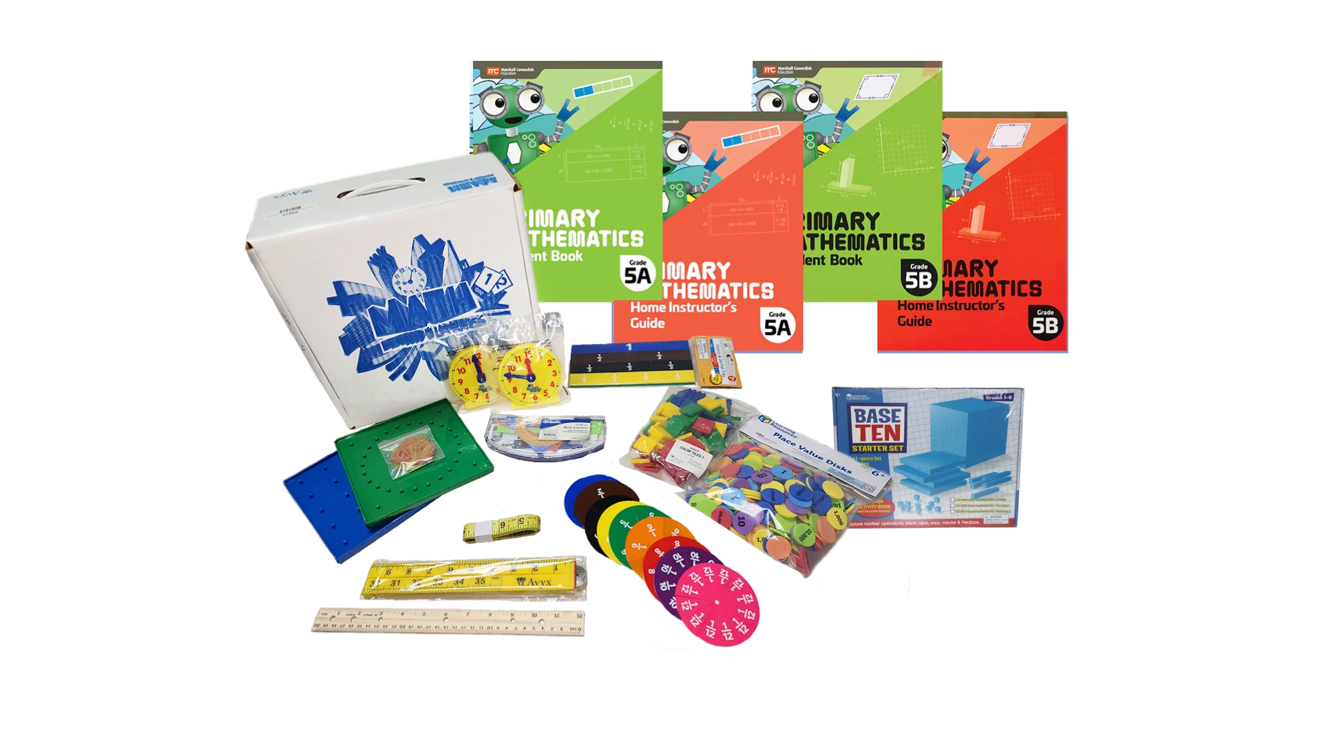 Singapore Primary Math 2022 Edition 5 with Math Manipulatives